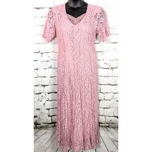VINTAGE STARINA Lace Maxi Dress Fairy Grunge Boho Hippie Festival Renaissance
